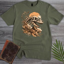 T Rex Mountain Fossil T Shirt Gift For Dinosaur Lover