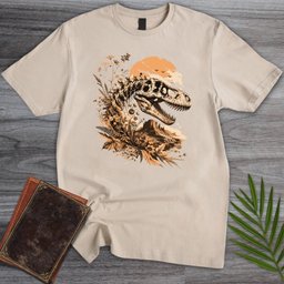 T Rex Mountain Fossil T Shirt Gift For Dinosaur Lover