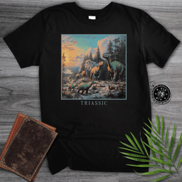 Triassic Herd Of Dinosaurs Graphic T Shirt Gift For Dinosaur Lover
