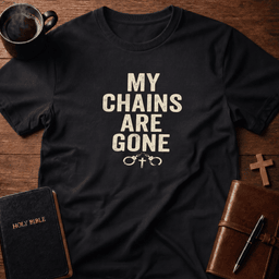 Chains Gone T Shirt Gift For Christian