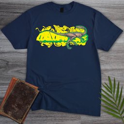 Triassic Melt Coelophysis Green T Shirt Gift For Nature Lover