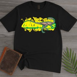 Triassic Melt Coelophysis Green T Shirt Gift For Nature Lover