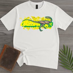 Triassic Melt Coelophysis Green T Shirt Gift For Nature Lover