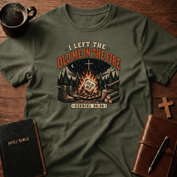 Old Me Fire T Shirt Gift For Christian