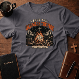 Old Me Fire T Shirt Gift For Christian