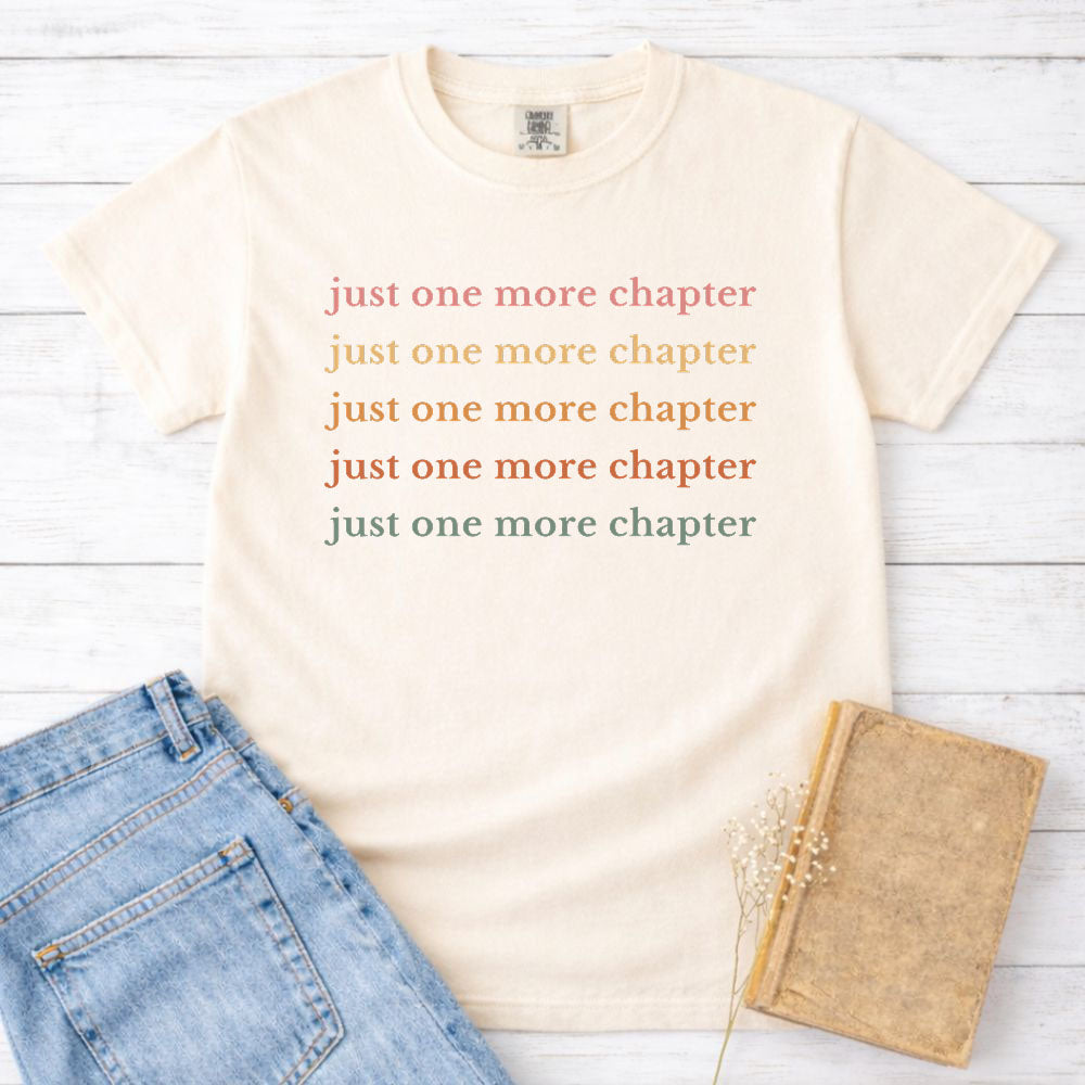 Just One More Chapter T Shirt Gift For Cat Lover