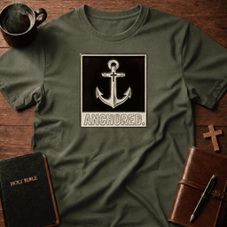 Anchored T Shirt Gift For Christian