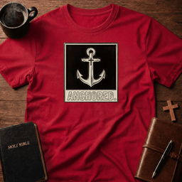 Anchored T Shirt Gift For Christian