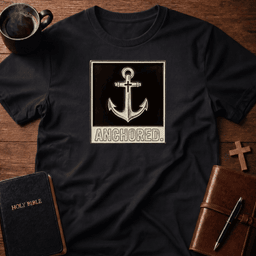 Anchored T Shirt Gift For Christian
