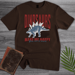 Vintage Dinosaurs Make Me Happy T Shirt Gift For Dinosaur Lover
