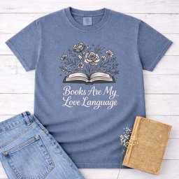 Books Are My Love Language Shirt T Shirt Gift For Cat Lover