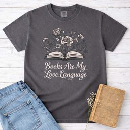 Books Are My Love Language Shirt T Shirt Gift For Cat Lover