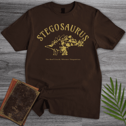 Stegosaurus Whomst Thagomizes T-Shirt