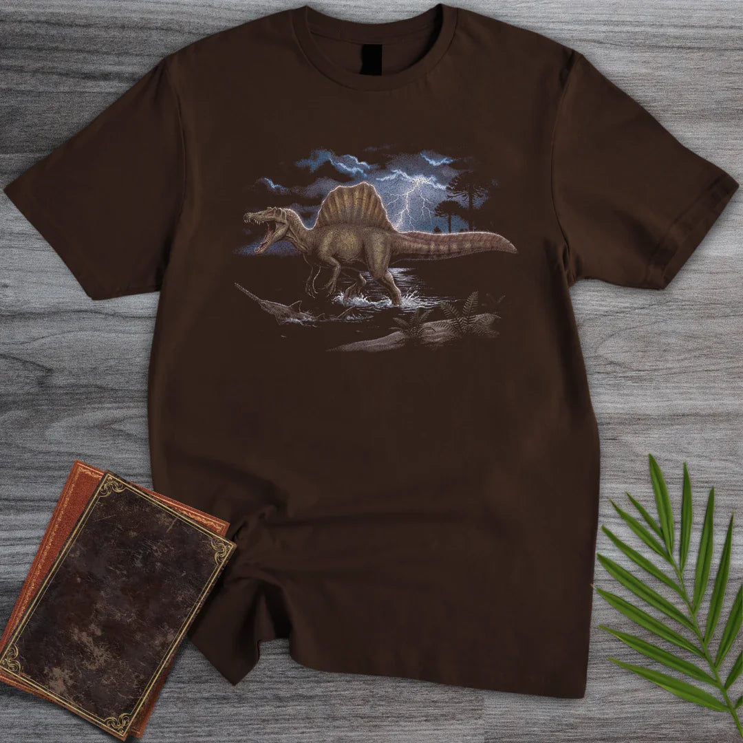 Thunderstorm Spinosaurus T Shirt Gift For Nature Lover
