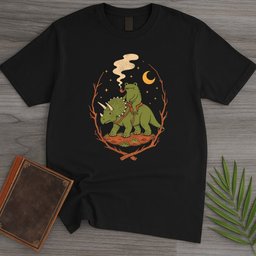Triceratops Pipe Walk T Shirt Gift For Dinosaur Lover