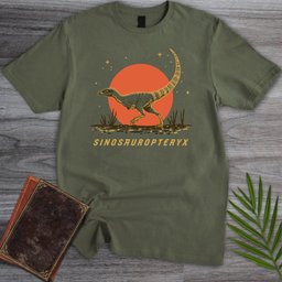 The Wandering Sinosauropteryx T Shirt Gift For Nature Lover