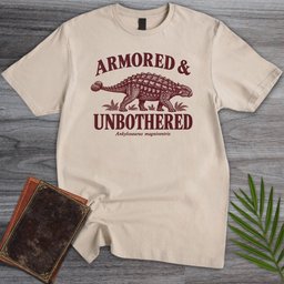 Vintage Ankylosaurus Armored And Unbothered T Shirt Gift For Nature Lover