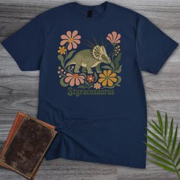 Wild Bloom Styracosaurus T Shirt Gift For Nature Lover