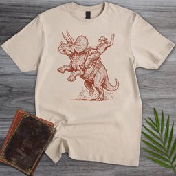 Triceratops Rodeo T Shirt Gift For Dinosaur Lover