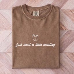 Just Need A Little Reading Tee Gift For Cat Lover