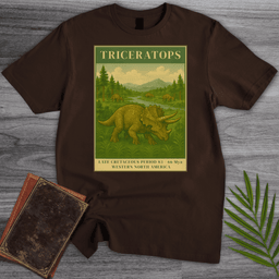 Vintage Late Cretaceous Triceratops T Shirt Gift For Dinosaur Lover