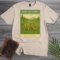 Vintage Late Cretaceous Triceratops T Shirt Gift For Dinosaur Lover