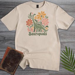 Wild Bloom Sauropods T Shirt Gift For Nature Lover