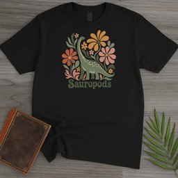 Wild Bloom Sauropods T Shirt Gift For Nature Lover