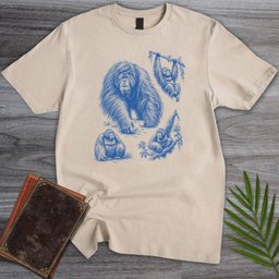 Vintage Orangutan Wildlife T Shirt Gift For Nature Lover