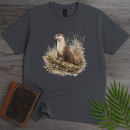 Vintage River Otter T Shirt Gift For Nature Lover