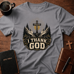 I Thank God T Shirt Gift For Christian