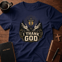 I Thank God T Shirt Gift For Christian