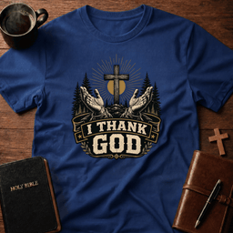 I Thank God T Shirt Gift For Christian