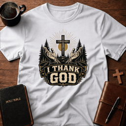 I Thank God T Shirt Gift For Christian