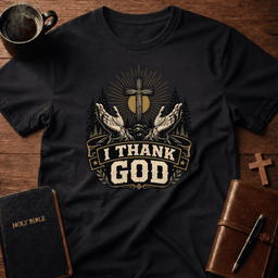 I Thank God T Shirt Gift For Christian