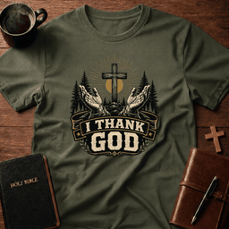 I Thank God T Shirt Gift For Christian