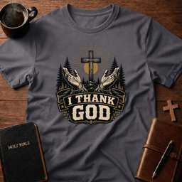 I Thank God T Shirt Gift For Christian