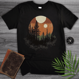 Sunset Forest Serenity T Shirt Gift For Nature Lover
