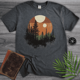 Sunset Forest Serenity T Shirt Gift For Nature Lover