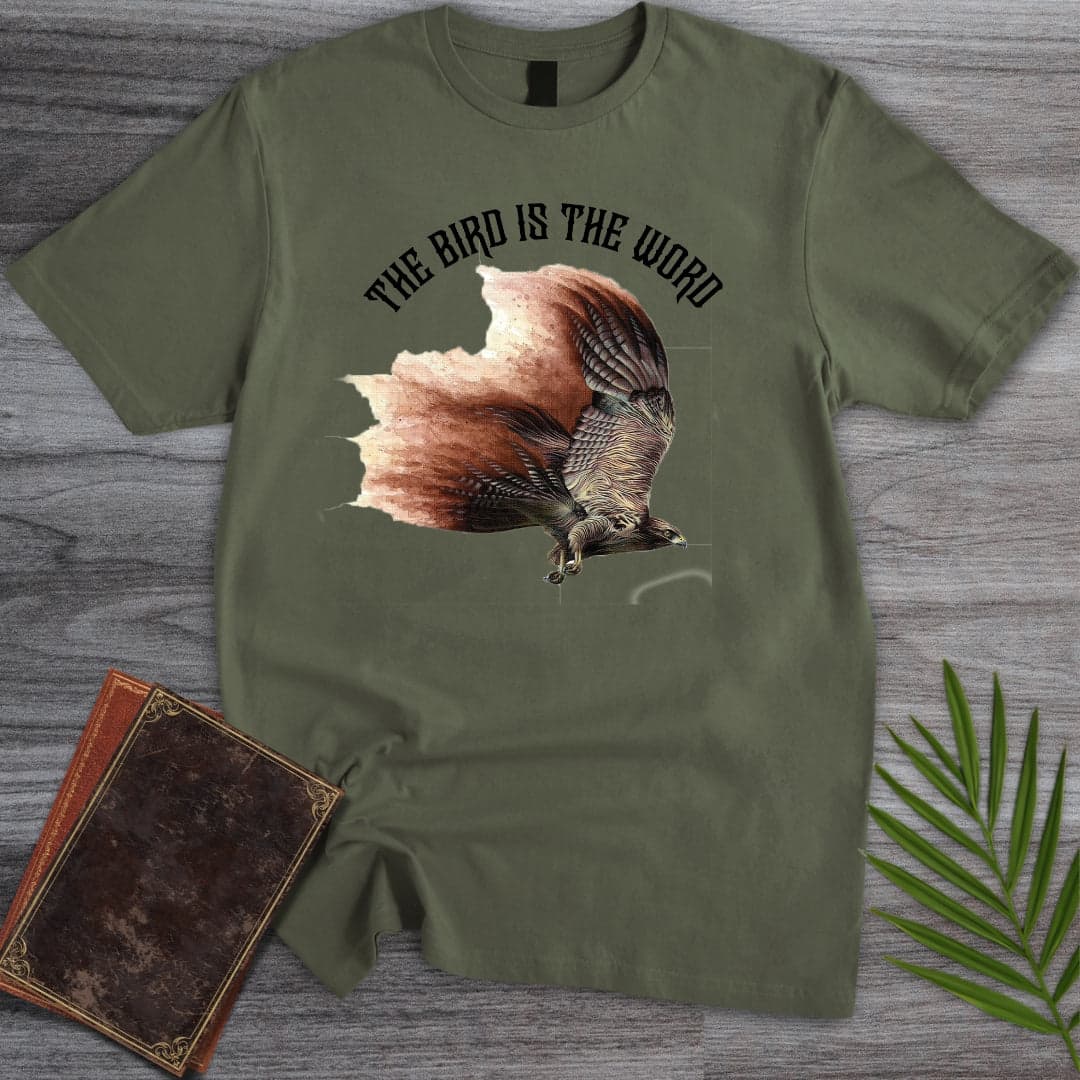 The Bird Is The Word T Shirt Gift For Nature Lover