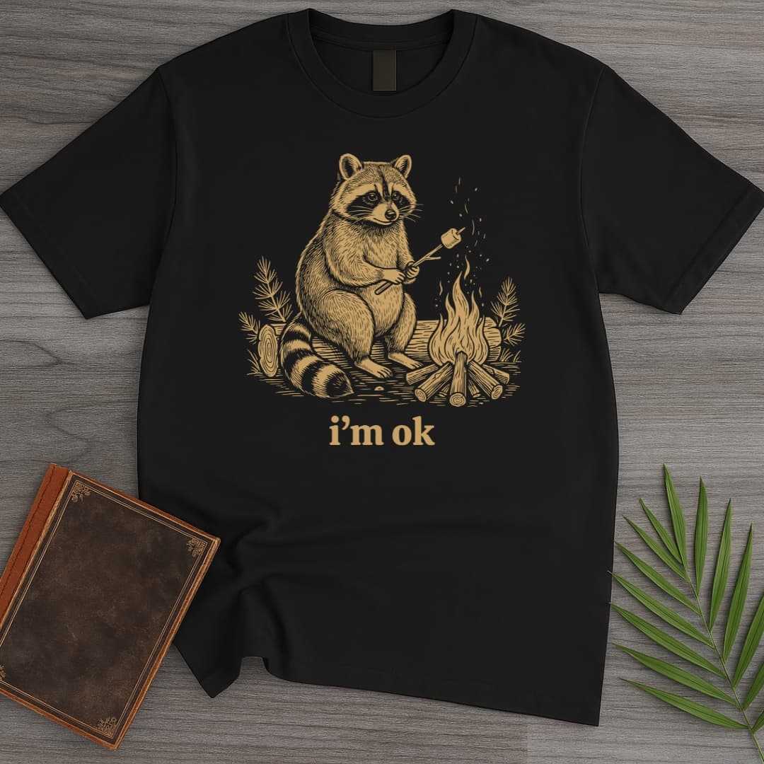 Stay Wild Stay Warm Raccoon T Shirt Gift For Nature Lover