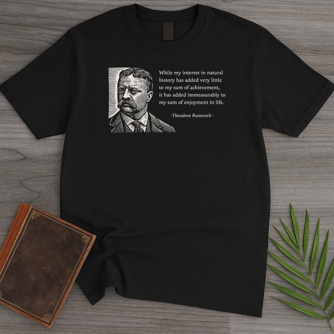 Teddy Roosevelt Natural History T Shirt Gift For Nature Lover
