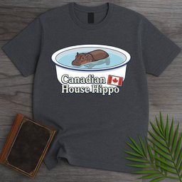 The Canadian House Hippo T Shirt Gift For Nature Lover