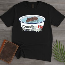 The Canadian House Hippo T Shirt Gift For Nature Lover