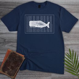 Written Whale T Shirt Gift For Nature Lover