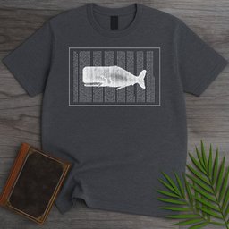 Written Whale T Shirt Gift For Nature Lover