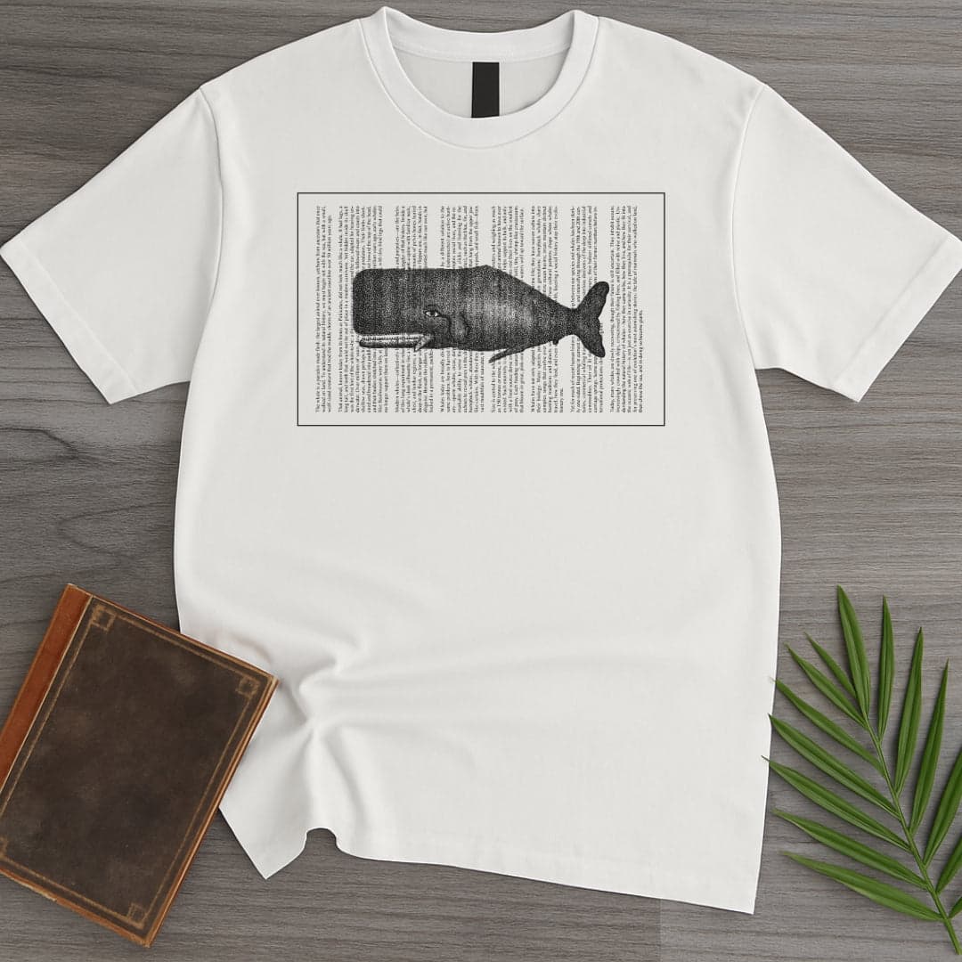 Written Whale T Shirt Gift For Nature Lover