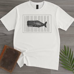 Written Whale T Shirt Gift For Nature Lover