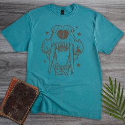 Vintage Saber Skull T Shirt Gift For Nature Lover
