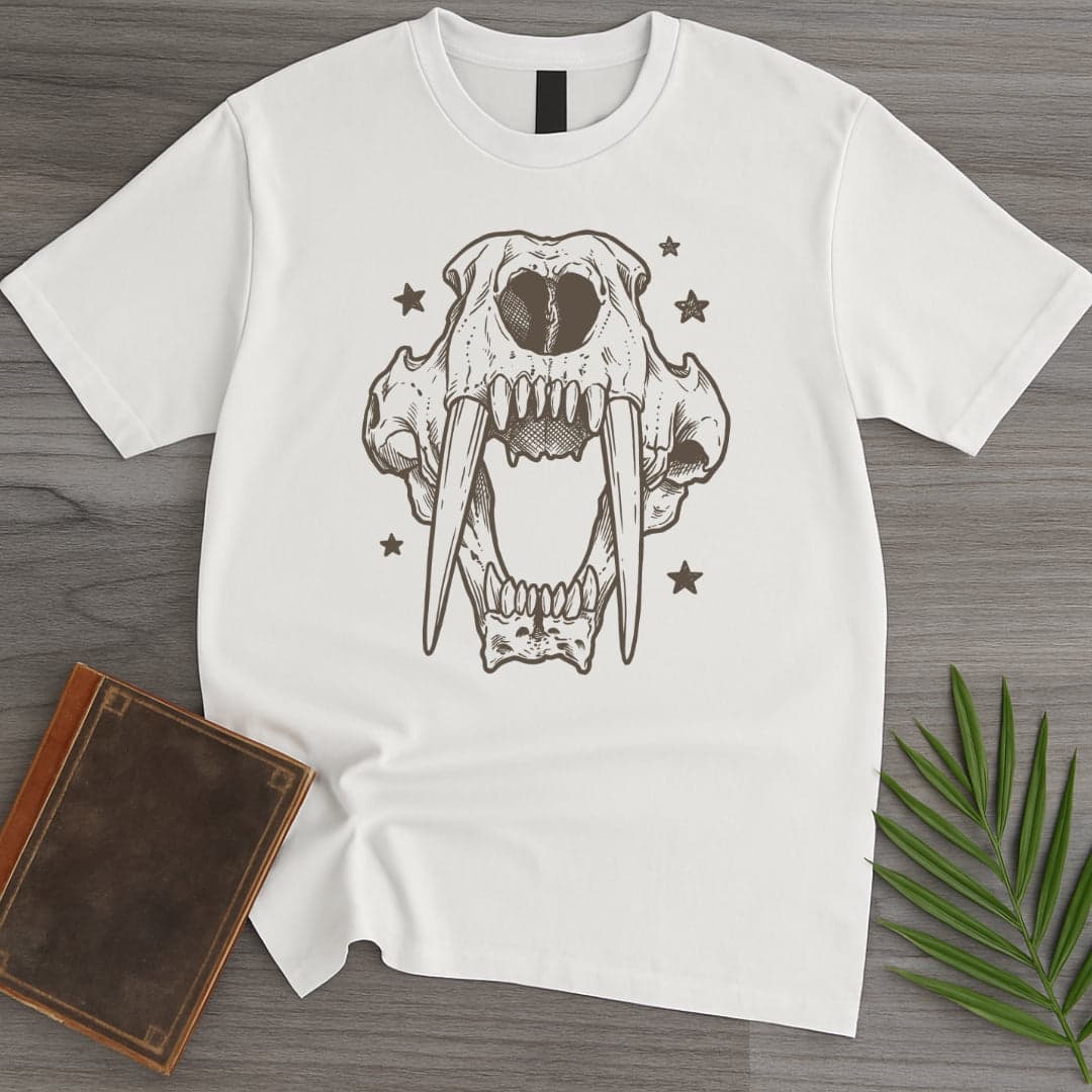 Vintage Saber Skull T Shirt Gift For Nature Lover